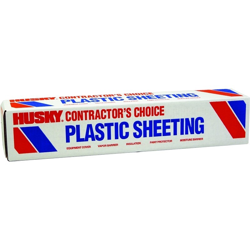 Poly-America CF0112-0400C Painter’s Sheeting, 1 mil Thick, 400 ft L, 12 ft W, Cl