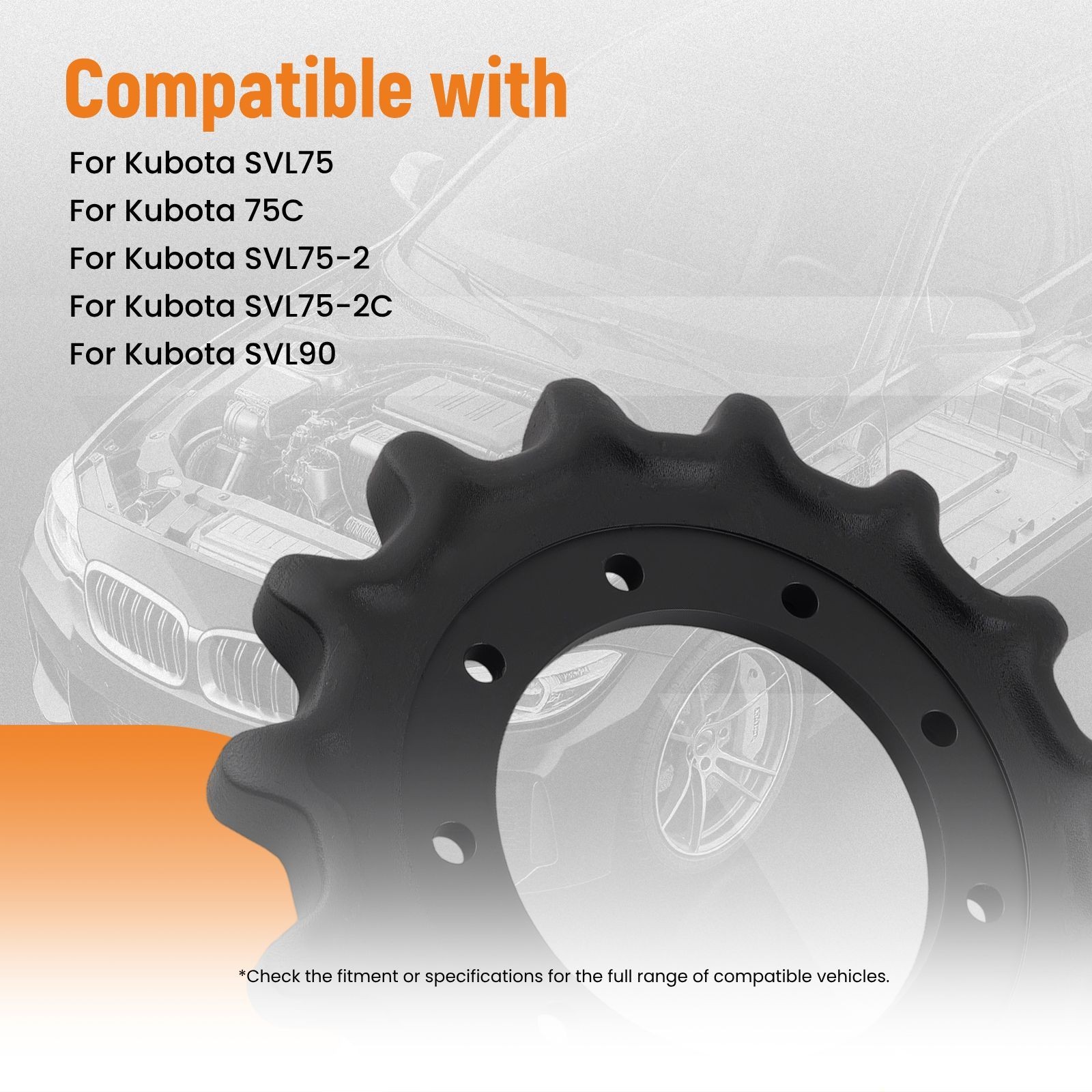 Sprocket Undercarriage Part For Kubota SVL75, 75C, SVL75-2, SVL75-2C V0511-21110