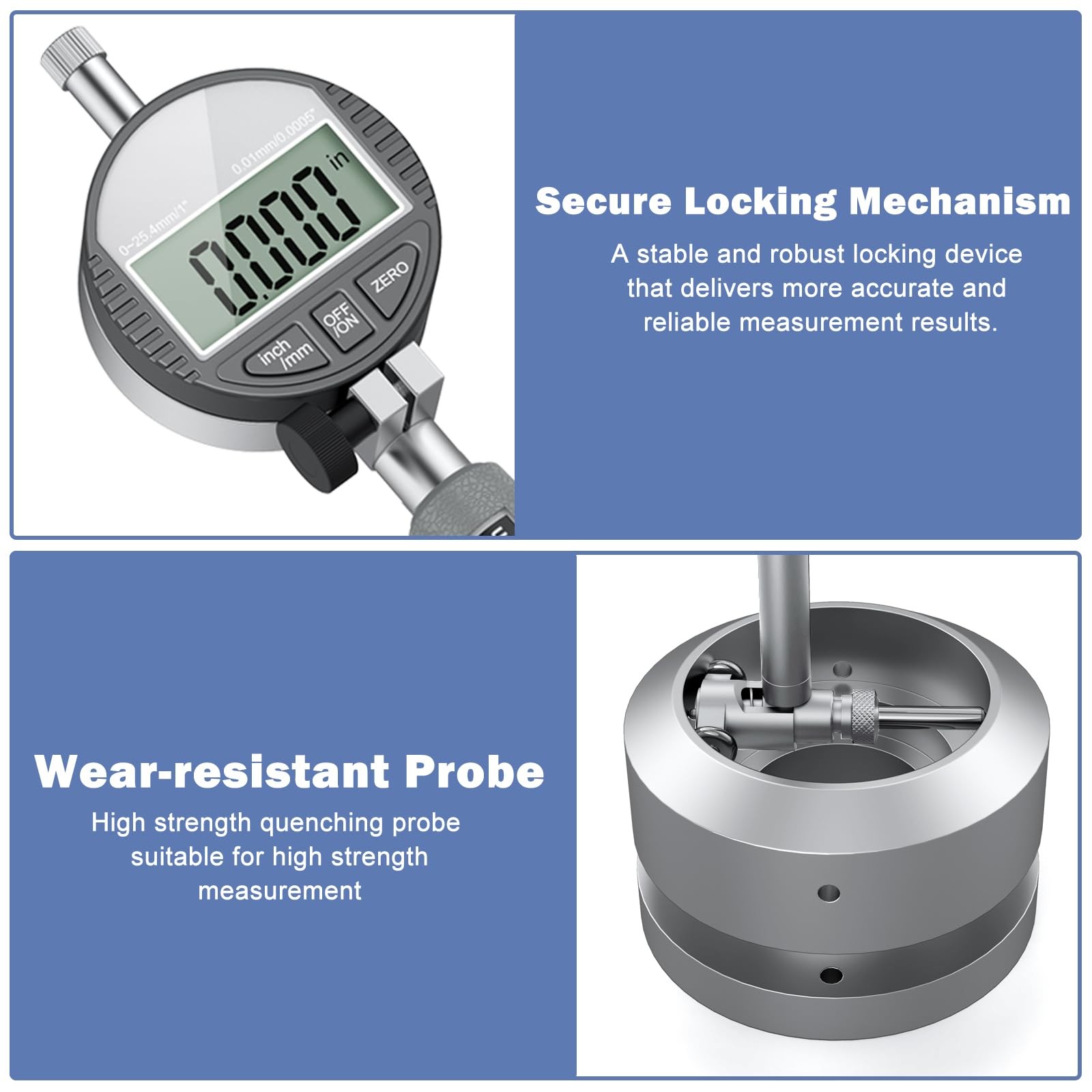 Hdlnkak Digital Dial Indicator Bore Gauges 2-6/0.0005 Engine Cylinder