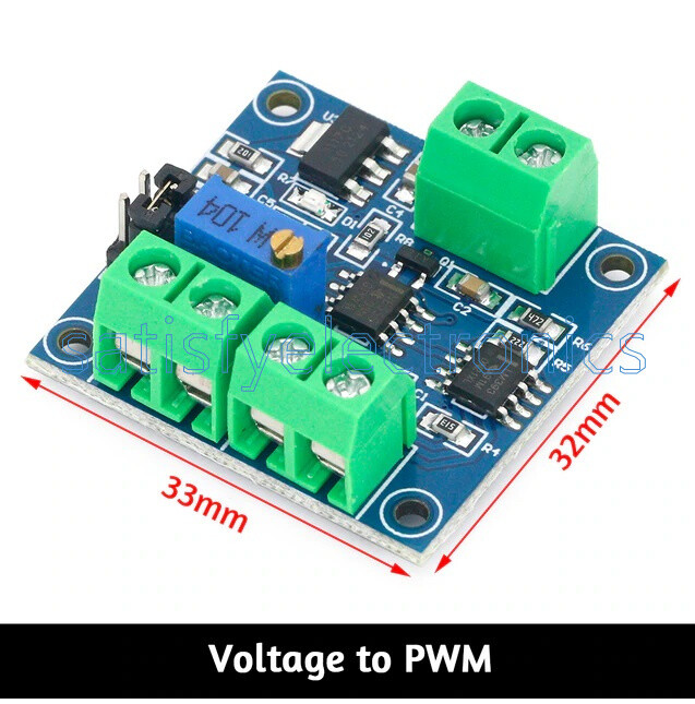 PWM↔Voltage Conversion Module 0%-100% PWM Convert to 0-10V 0-5V/0-10V to 0-100%