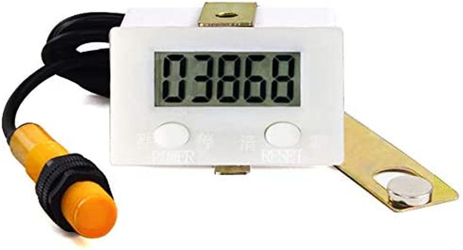 LCD Digital 0-99999 Counter 5 Digit plus up Gauge + Proximity Switch Sensor with