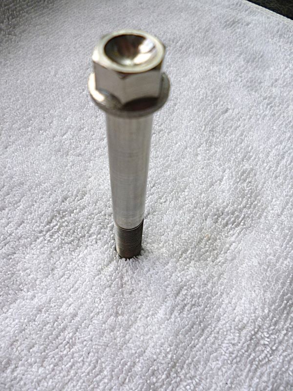 6/4 Titanium Hex Flanged Bolt & Nut – M12 x 95mm x 1.25mm Pitch