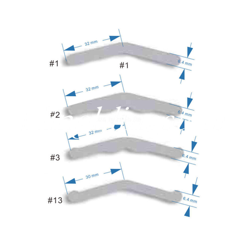 1# 2# 3# 13# Dental Stainless Steel Universal Tofflemire Matrix Bands 144Pcs/Bag
