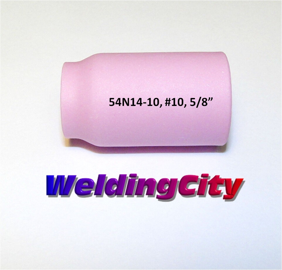 WeldingCity® 10-pk Gas Lens Cup 54N14-10 #10 5/8″ TIG Welding Torch 17/18/26 USA