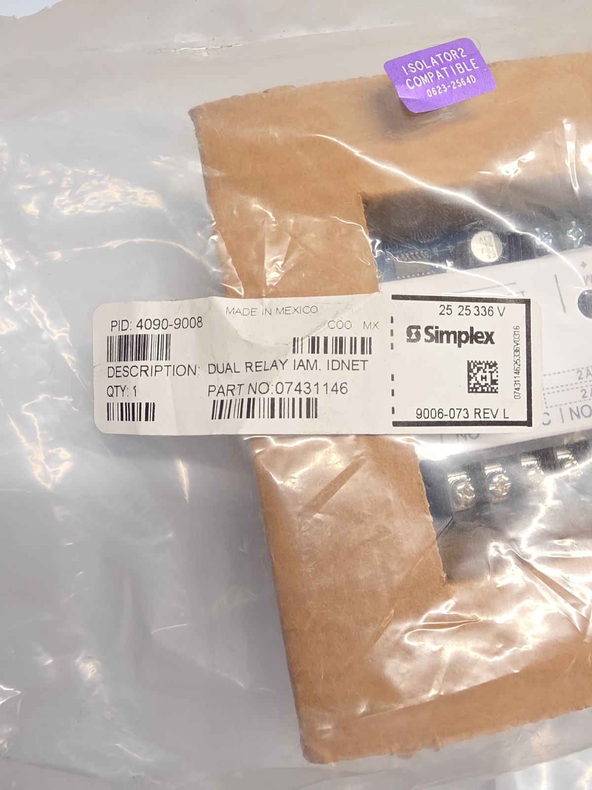 4090-9008 Simplex – Individual Addressable Dual Contact Relay Module