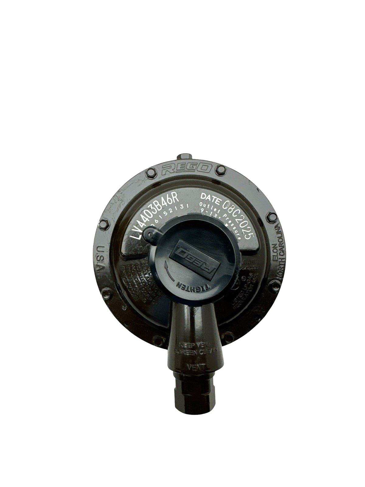 Rego Regulator Low Pressure 2nd Stage 1/2″ NPT x 3/4″ NPT Backmount LV4403B46R