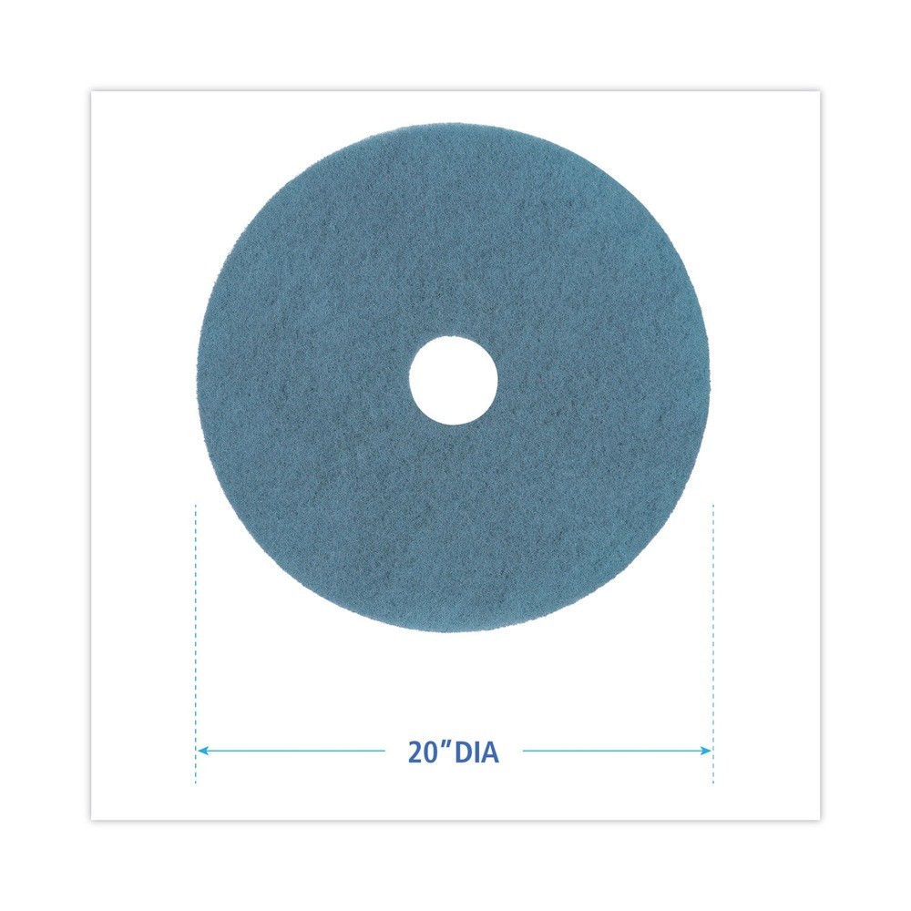 Boardwalk 4020AQU 20 in. Diameter Burnishing Floor Pads – Aqua (5/Carton) New