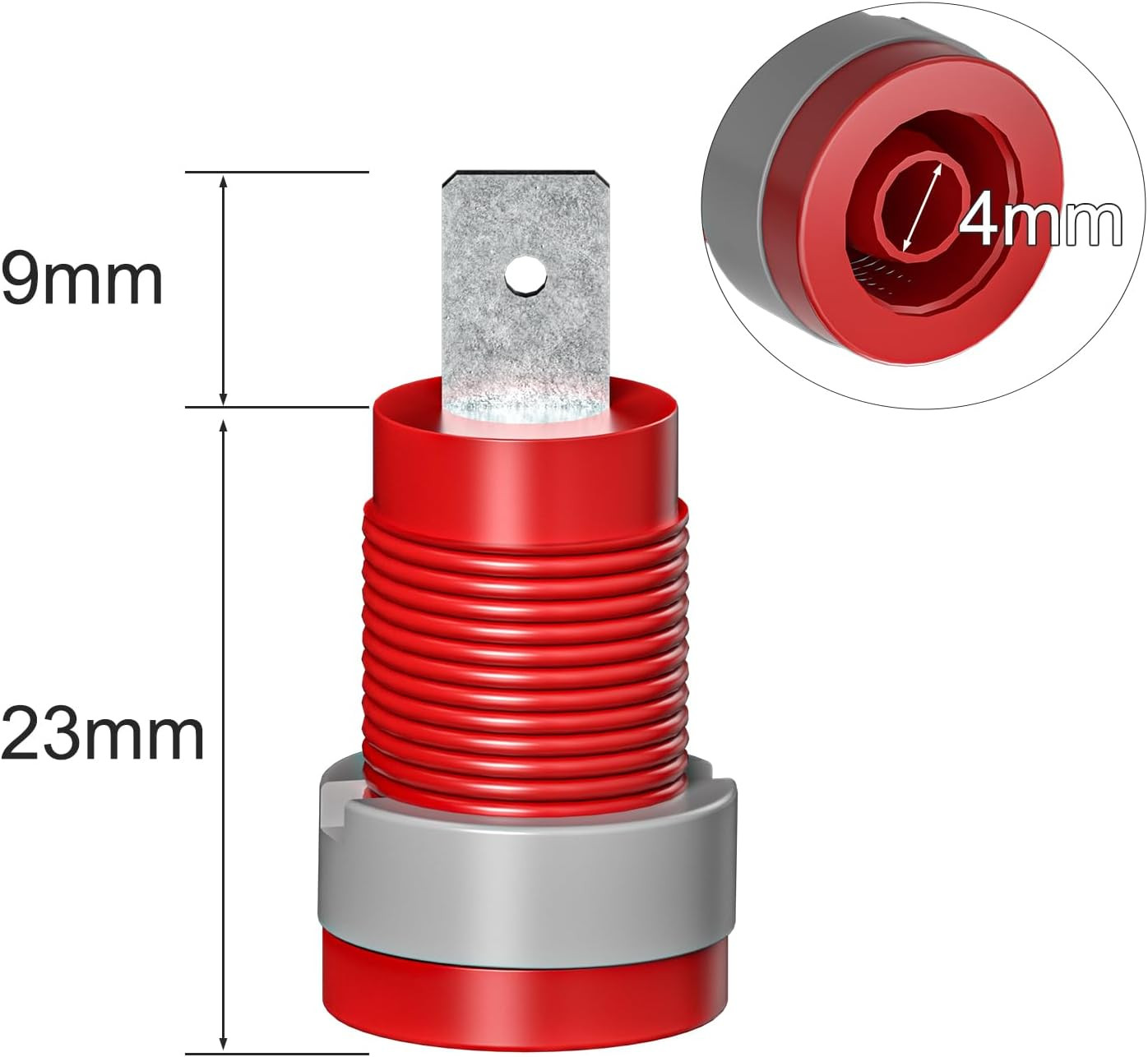 20PCS 4Mm Banana Female Jack Panel Mount Socket Binding Post Adapters Ten Colors