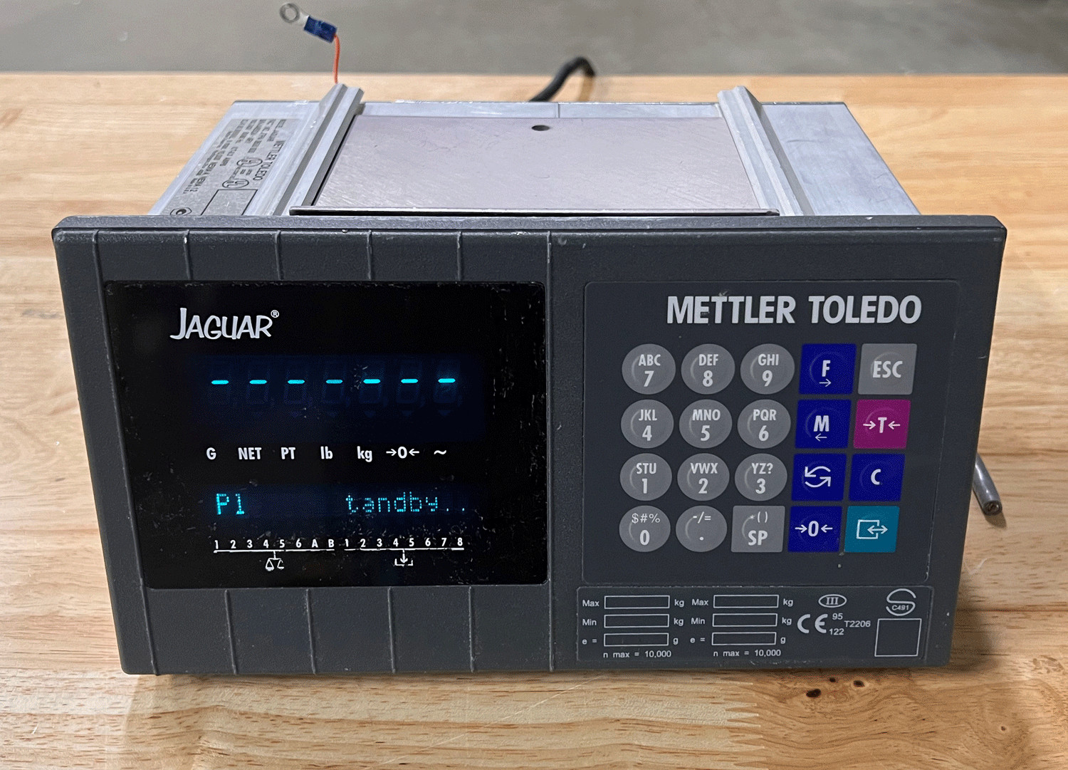 Mettler Toledo JTPA 0600 000 JAGUAR Scale Controller Interface Panel 100-240v-ac