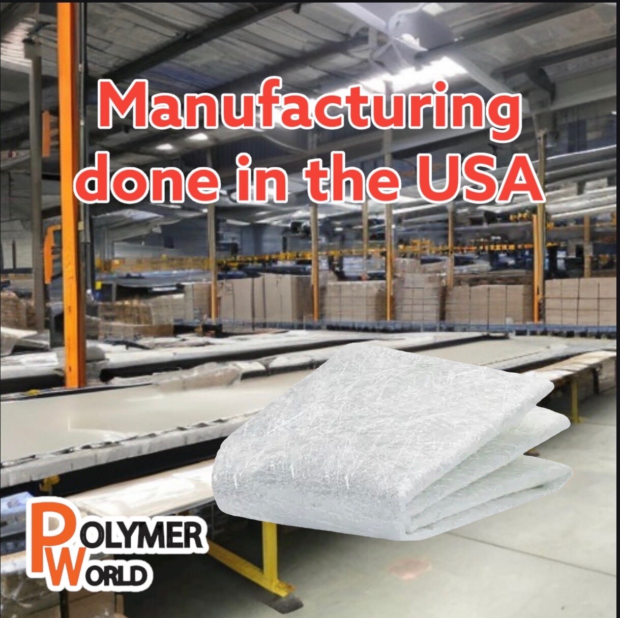Polymer World Fiberglass 1.5X50X3 Yard Chopped Strand Mat for Boat, Automobiles