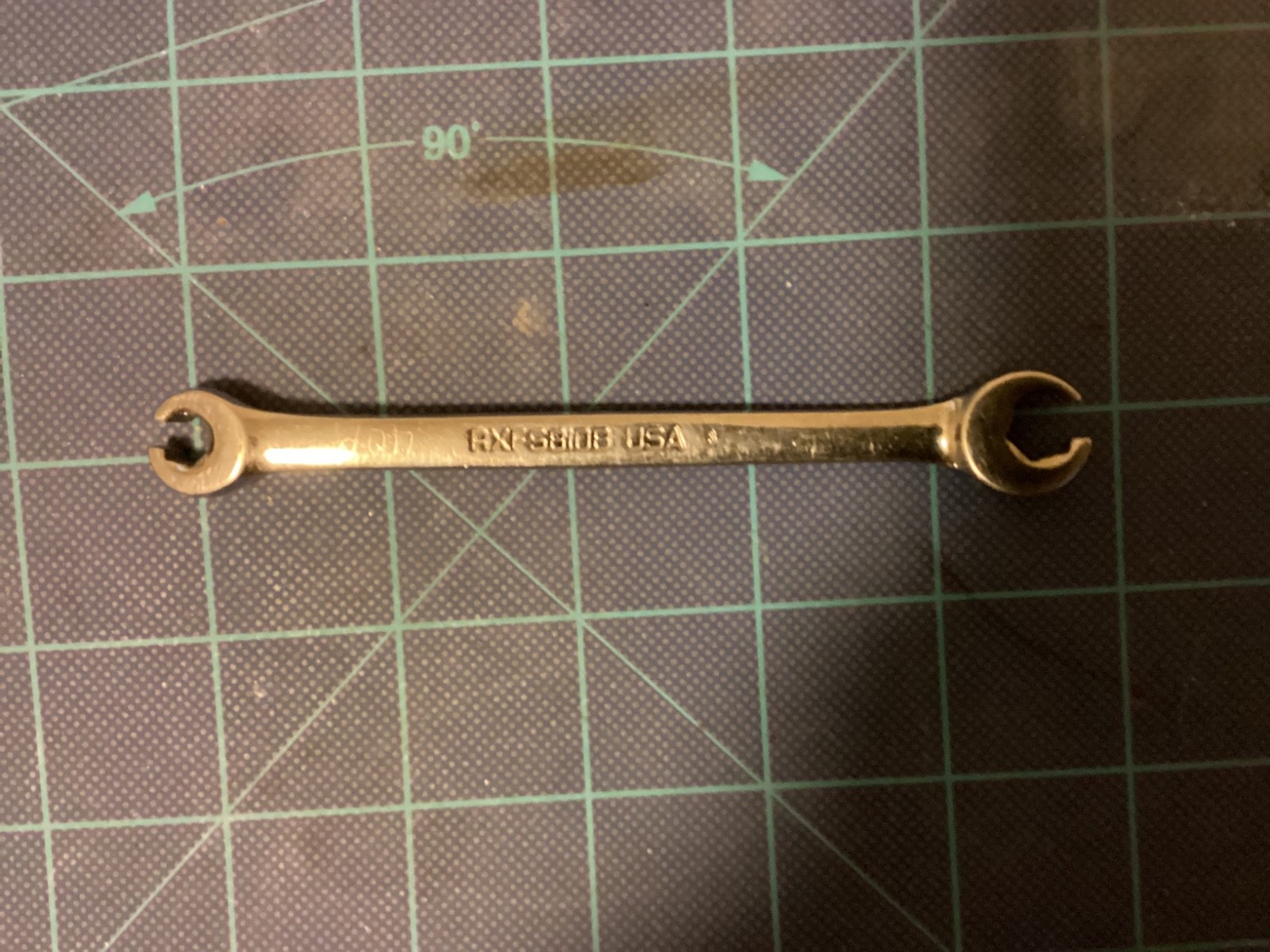 Snap On 1/4″- 5/16″ 6-Pt. SAE Flank Drive Double End Flare Nut Wrench RXFS810B