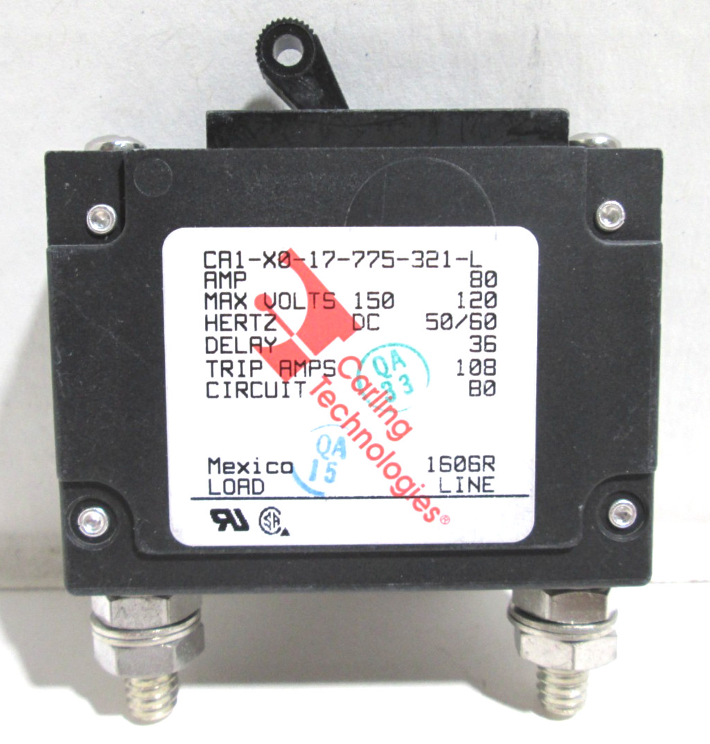 Carling Technologies CA1-X0-17-775-321-L 1-Pole Breaker Midnite Solar MNEDC-80