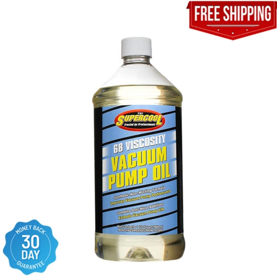 Vacuum Pump Oil, Synthetic, 32 Oz., Clear (V32)