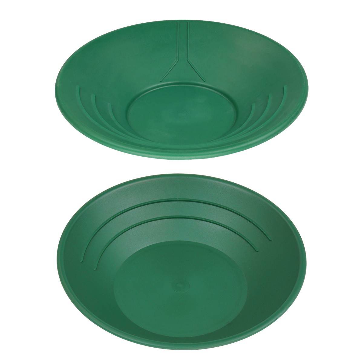 10″ & 14″ Plastic Gold Pan Panning Green for Gold Prospecting Mining Operations