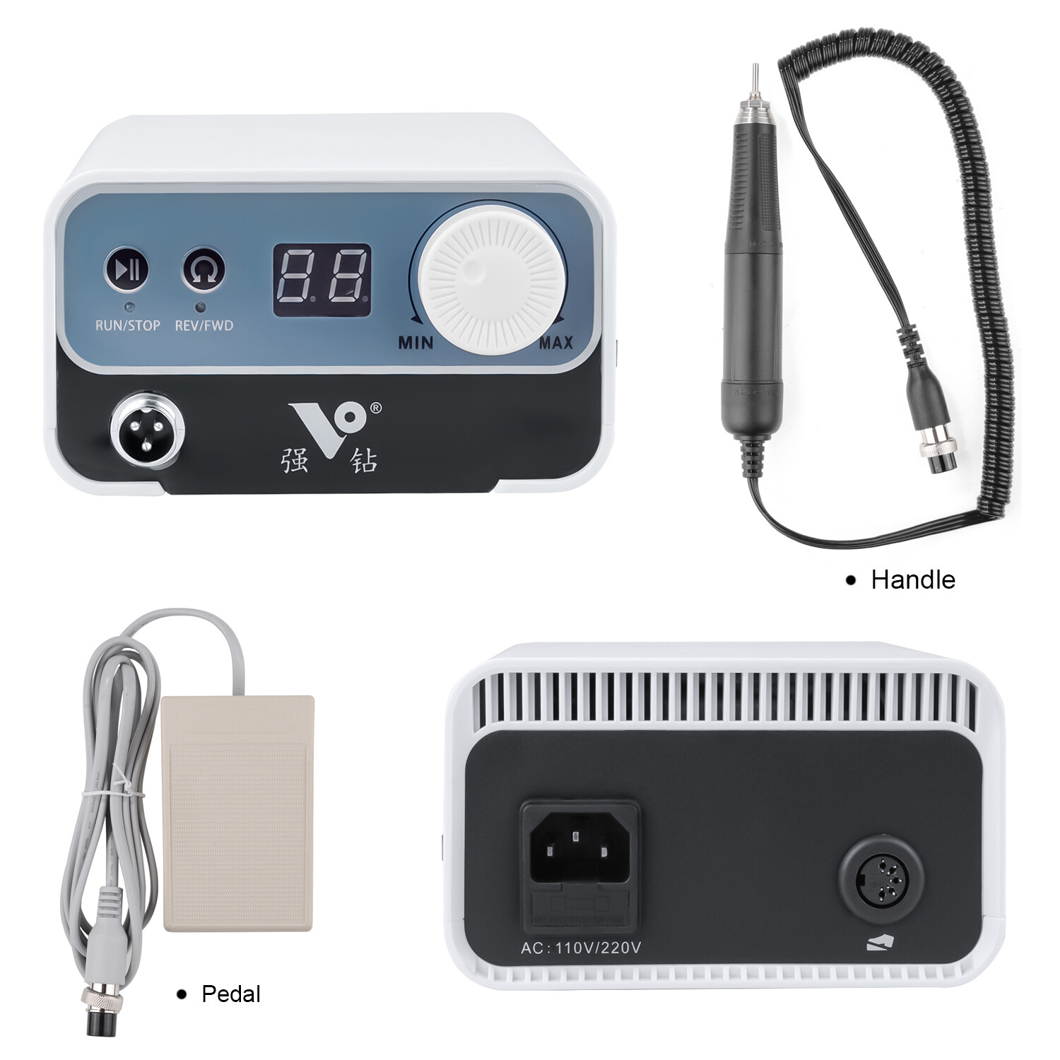 Dental Lab 50000rpm Brushless Micromotor Polisher Micro Motor with Handpiece USA