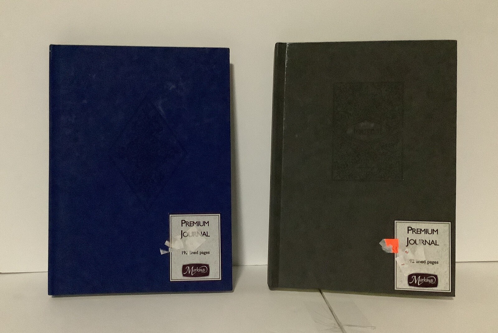 JOURNALS 2 Book Lot Set Markings Line Ruled Diary Pages Diaries Writing Thoughts