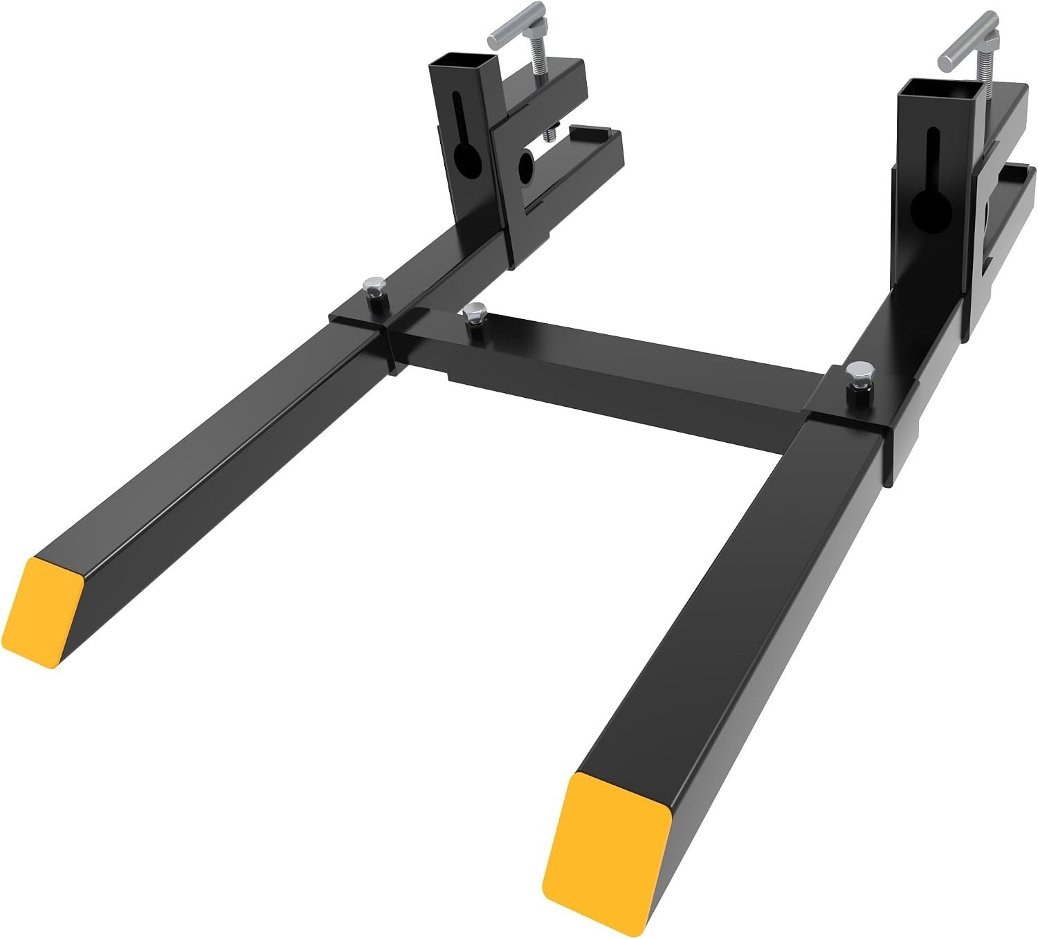 YINTATECH 60 Inch Clamp On Pallet Forks 4000 Lbs Bucket Attachment