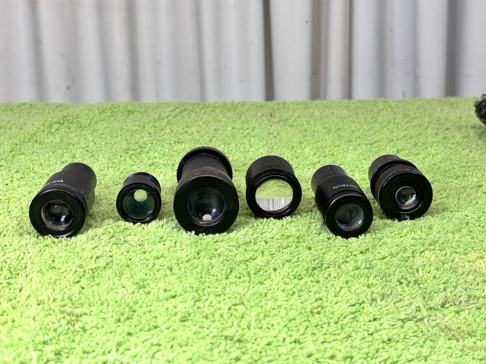 Lot of (6) Vintage Miscellaneous Microscope Eyepieces