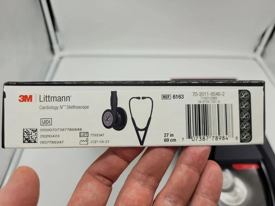 3M™ Littmann® Cardiology IV Stethoscope Black – Black Edition 27 inch, 6163