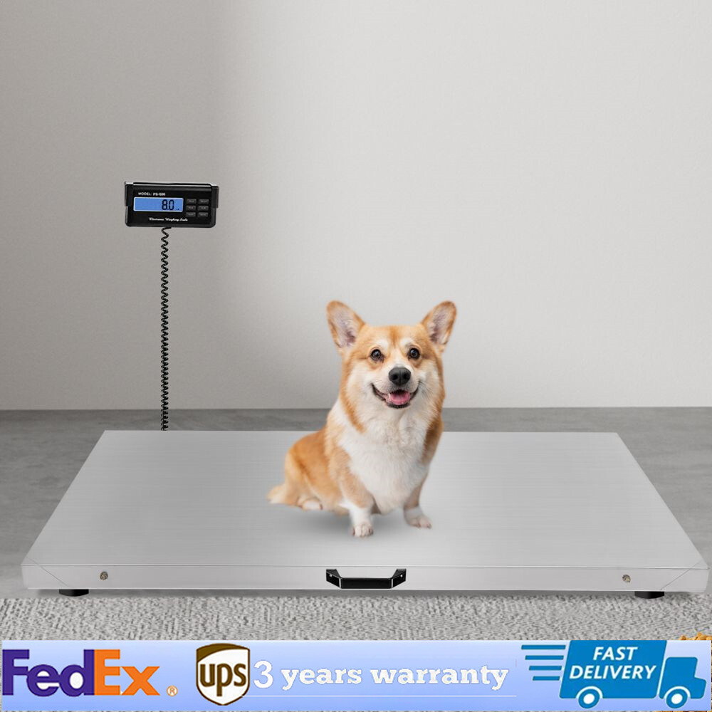 1100 Lbs Heavy Duty Digital Livestock Vet Scale Hog Pet Dog Sheep Goat Scale US
