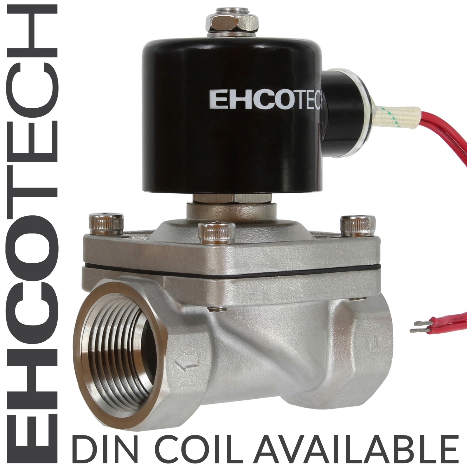 1″ NPT 110V / 120V AC Solenoid Valve Stainless/Viton Electric Water Air Fuel NC