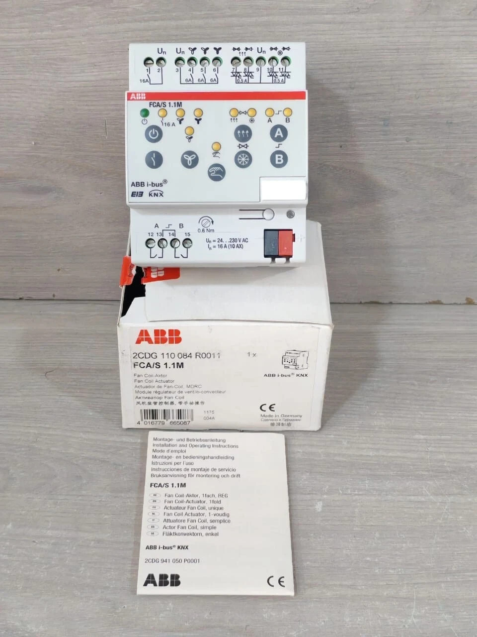 ABB FCA/S 1.1M 2CDG 110 084 R00011 FAN COIL ACTUATOR – NEW W/ FILTHY BOX