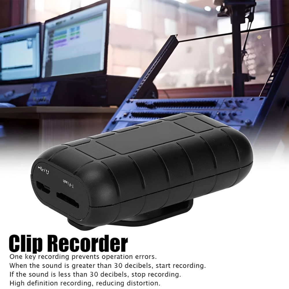 Mini Spy Hidden Audio Recorder Voice Activated Office Listening Device 16GB US
