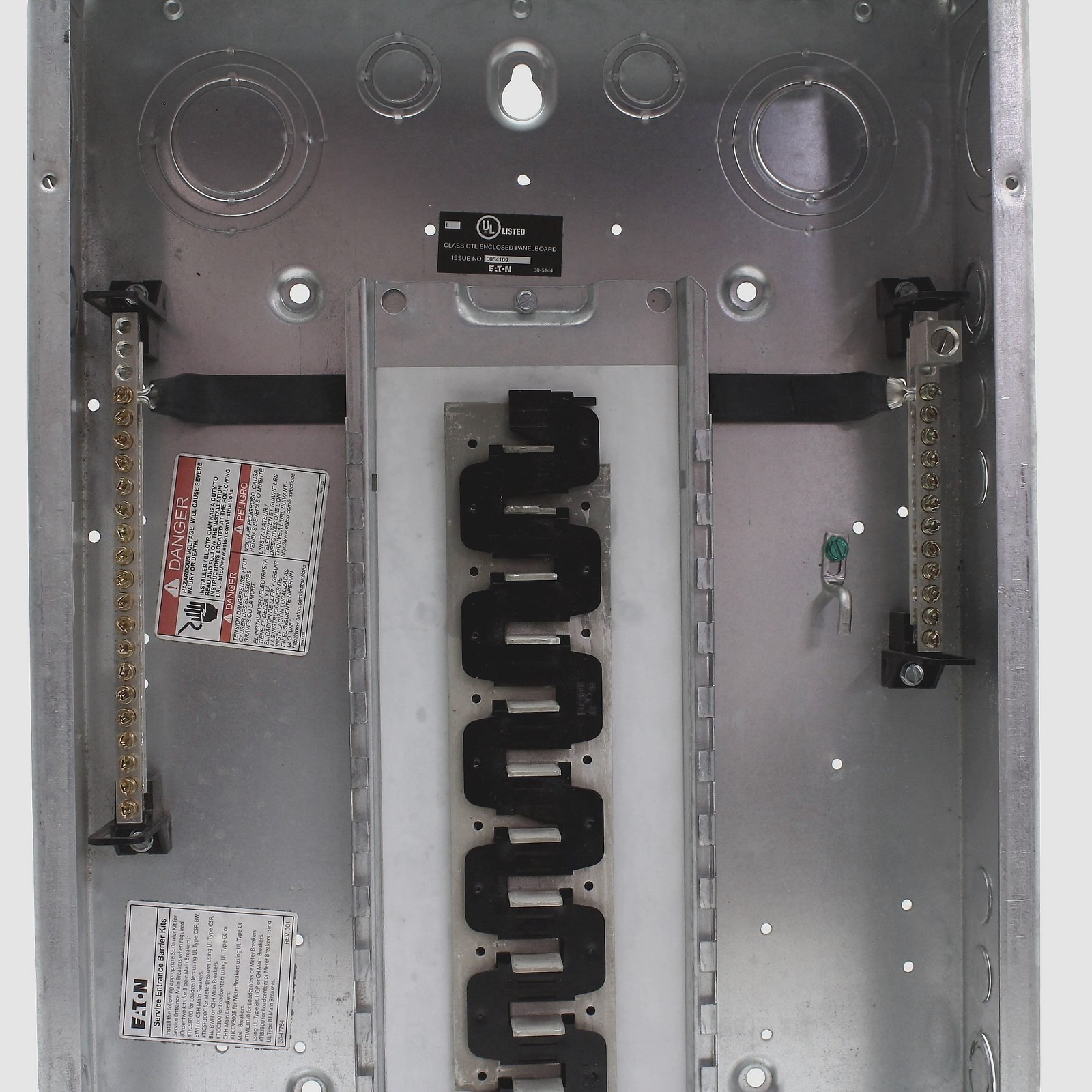 Eaton BR2020B100 Corroded Cutler-Hammer BR 20-Space Breaker Panel missing -100A
