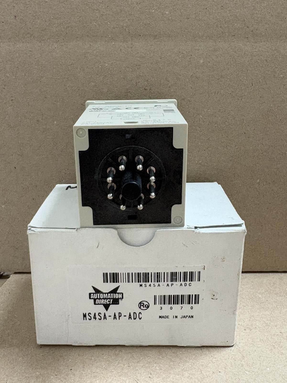 MS4SA-AP-ADC On-delay timer w/ selectable timing range from 0.05sec-60hrs