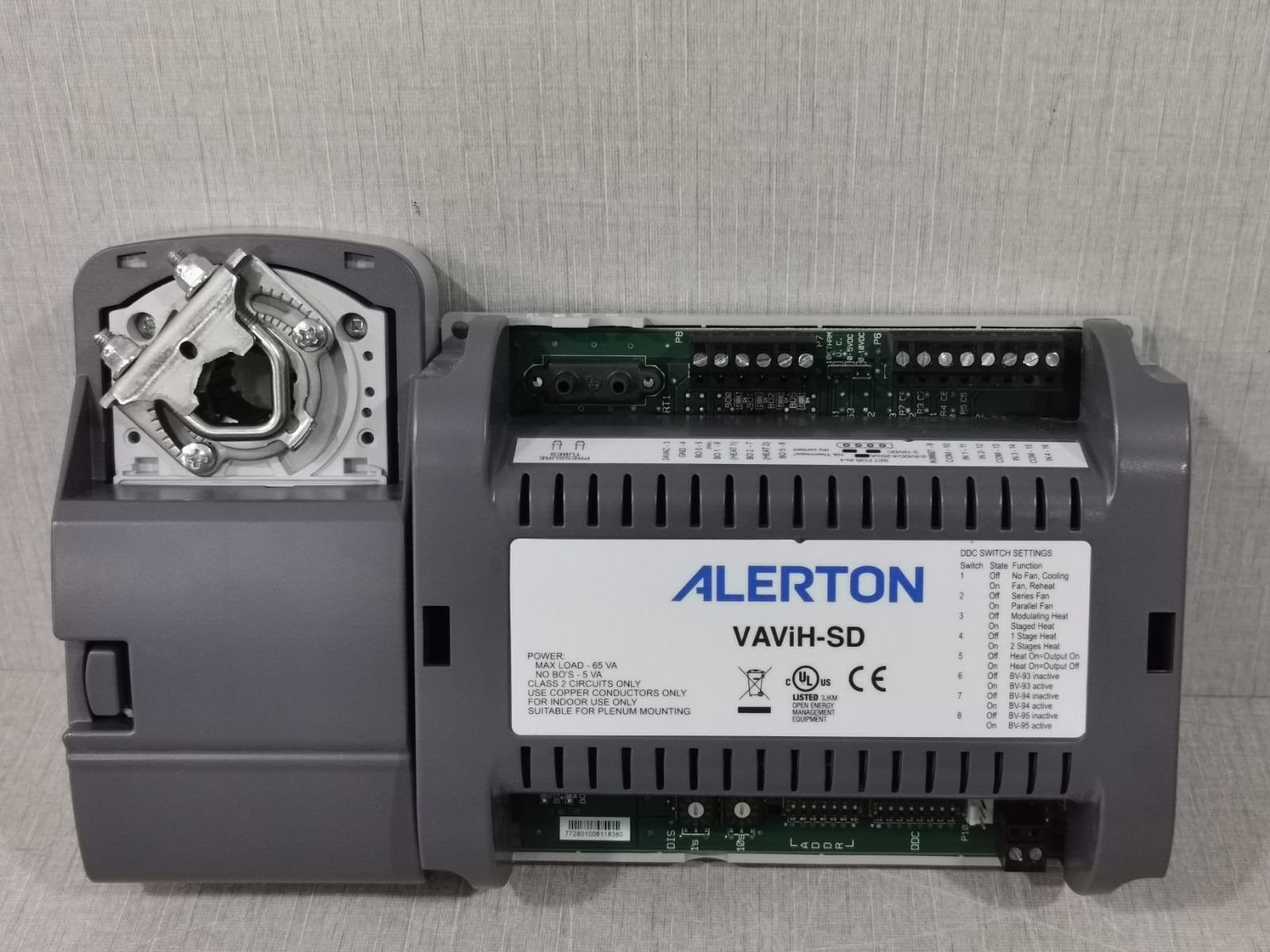 Alerton VAVih-SD VAV Controller With Actuator BACnet 50027209-001 Rev. F