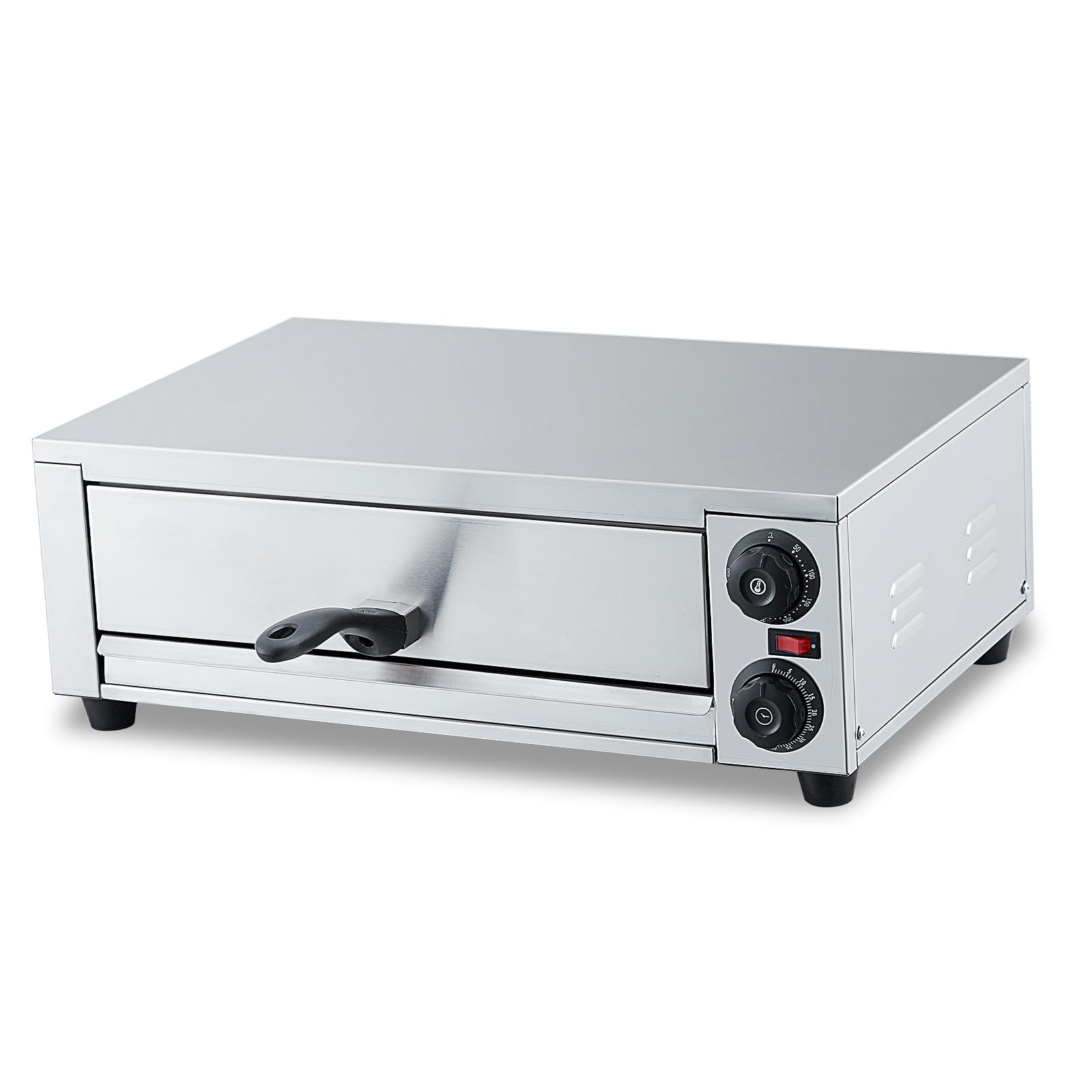 16 Inch Steel Countertop Pizza Oven for Bakery Snack Cooking Stainless