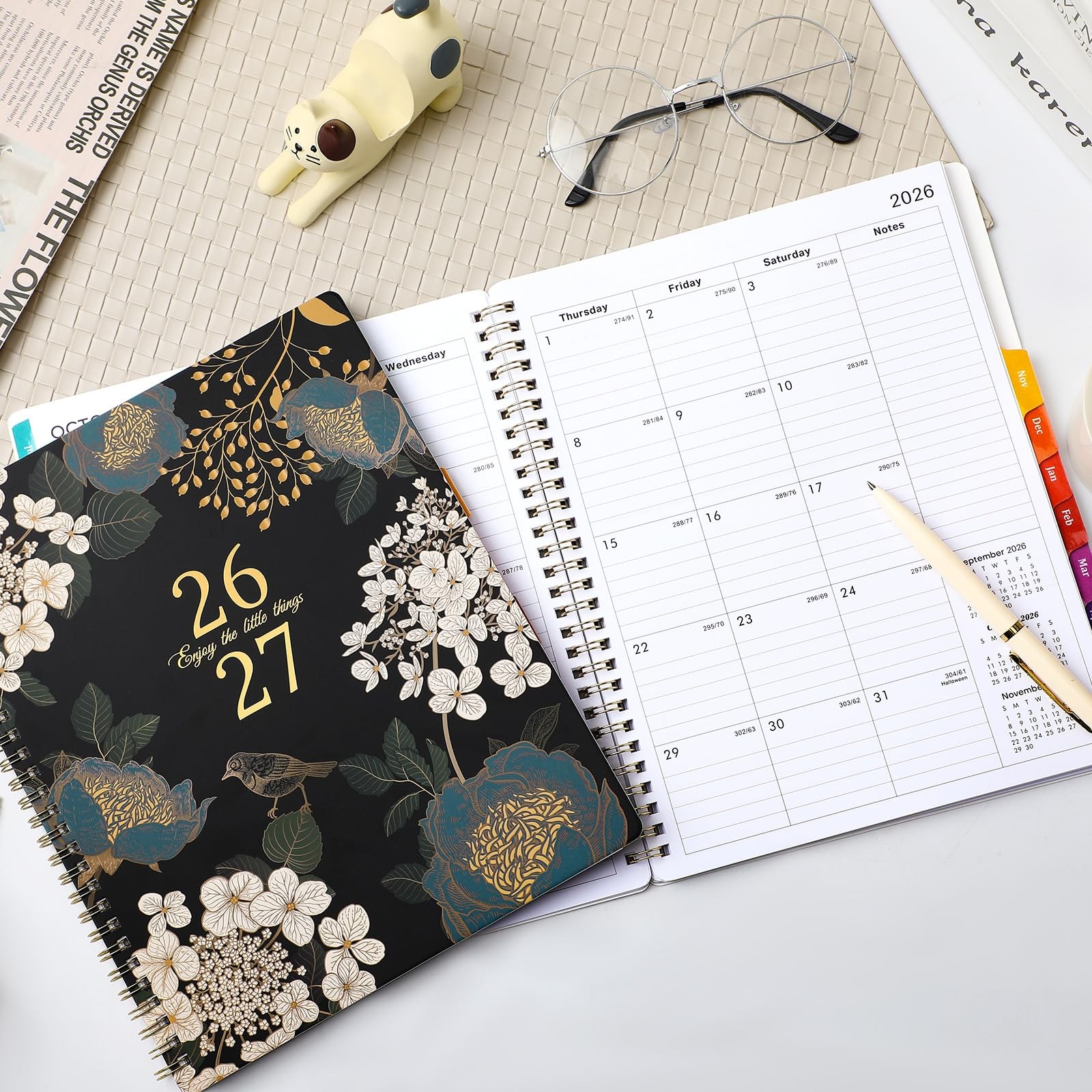 Planner 2026-2027 – Academic 26-27, Jul.2026 – 8 X 10 inches, BLACK