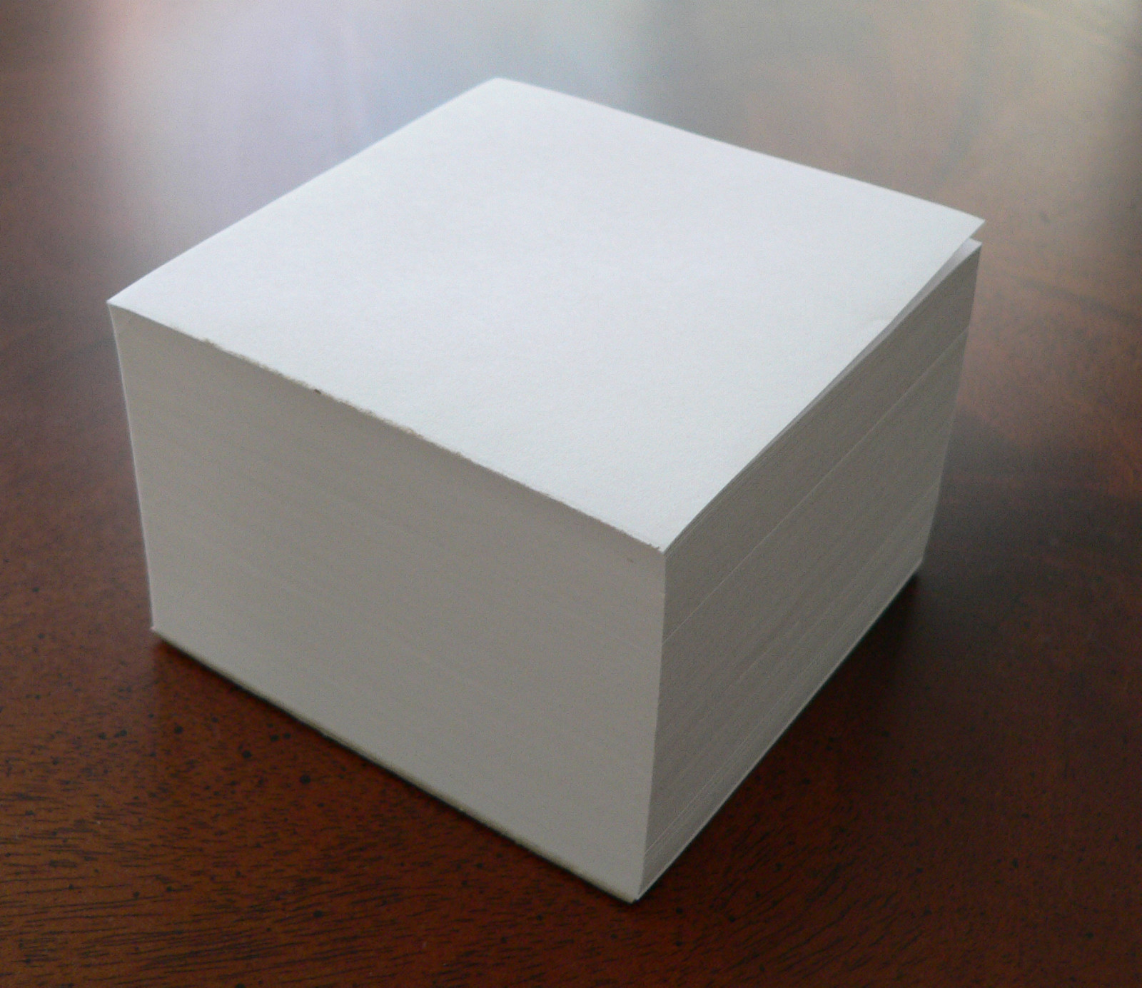 Blank Note Paper Cubes – Padded/Glued on 1 side – 3 1/8 x 3 1/8