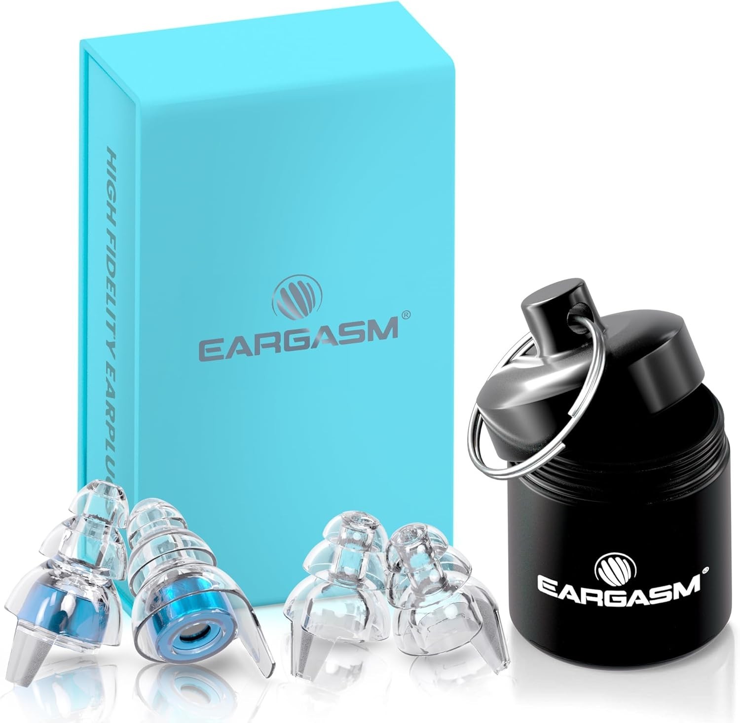 Pristine Sound Quality Blue Earplugs – Reusable Noise Reducers for Everyday Use