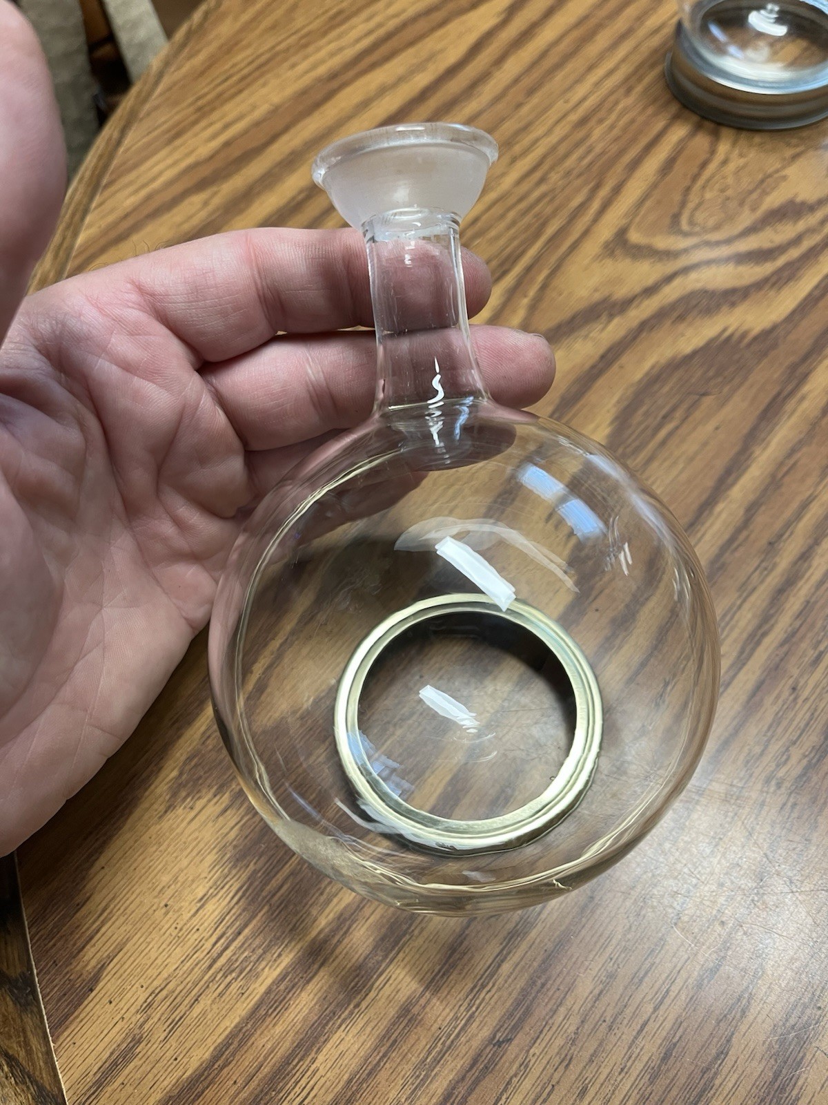 Lot Of 3 1000ml 500ml 200ml Heavy Walled Round Bottom Flasks Chemglass