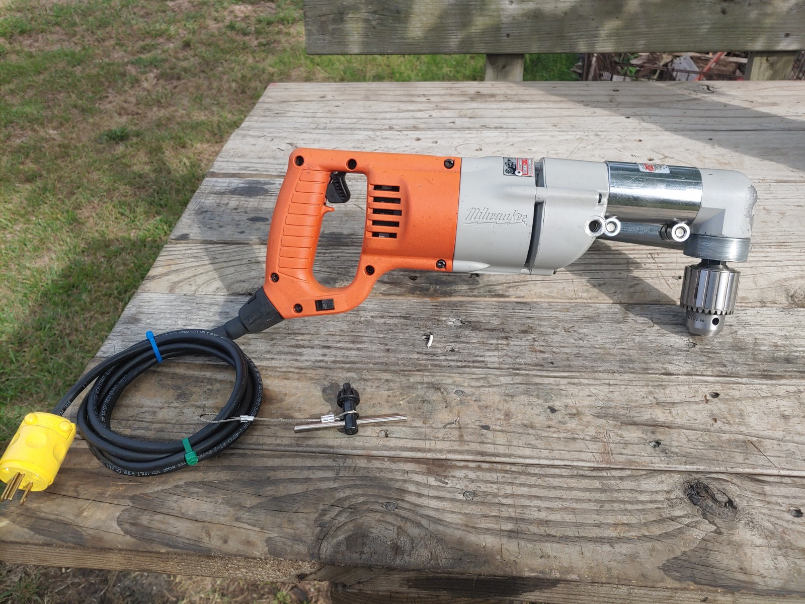 Milwaukee 1107-1 1/2″ Heavy Duty Right Angle Drill. USA. Serviced.