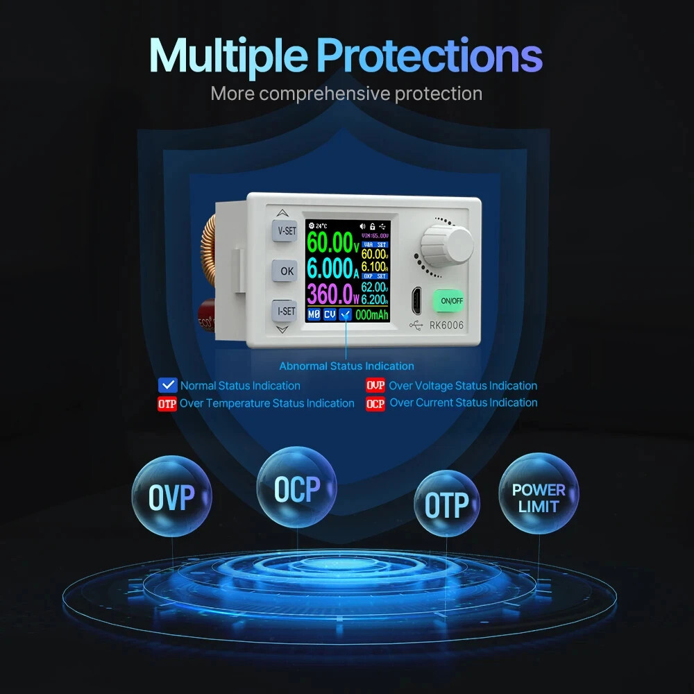 Digital DC Voltage Regulator Adjustable Portable Repair Power Supply