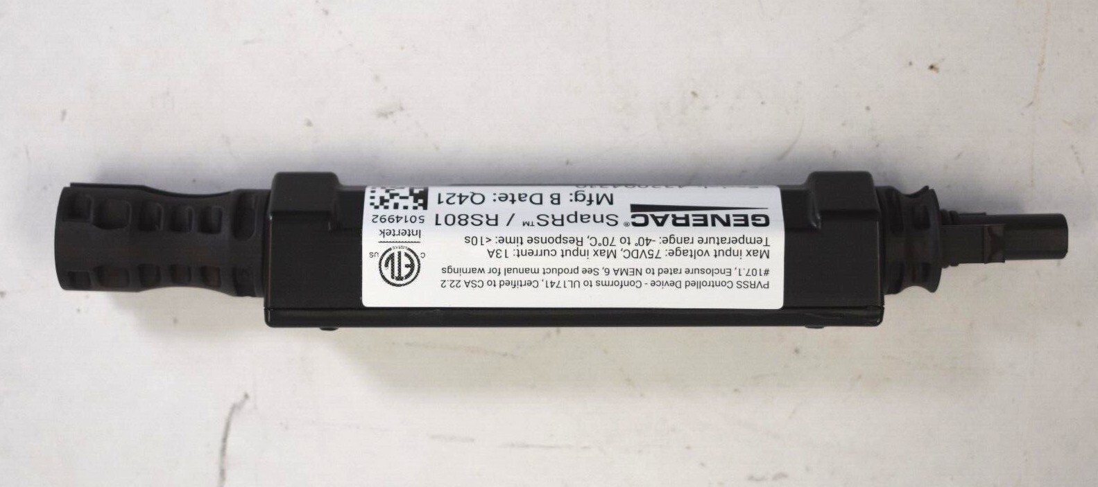 Generac SnapRS RS801 Inline Disconnect Devices APKE00011