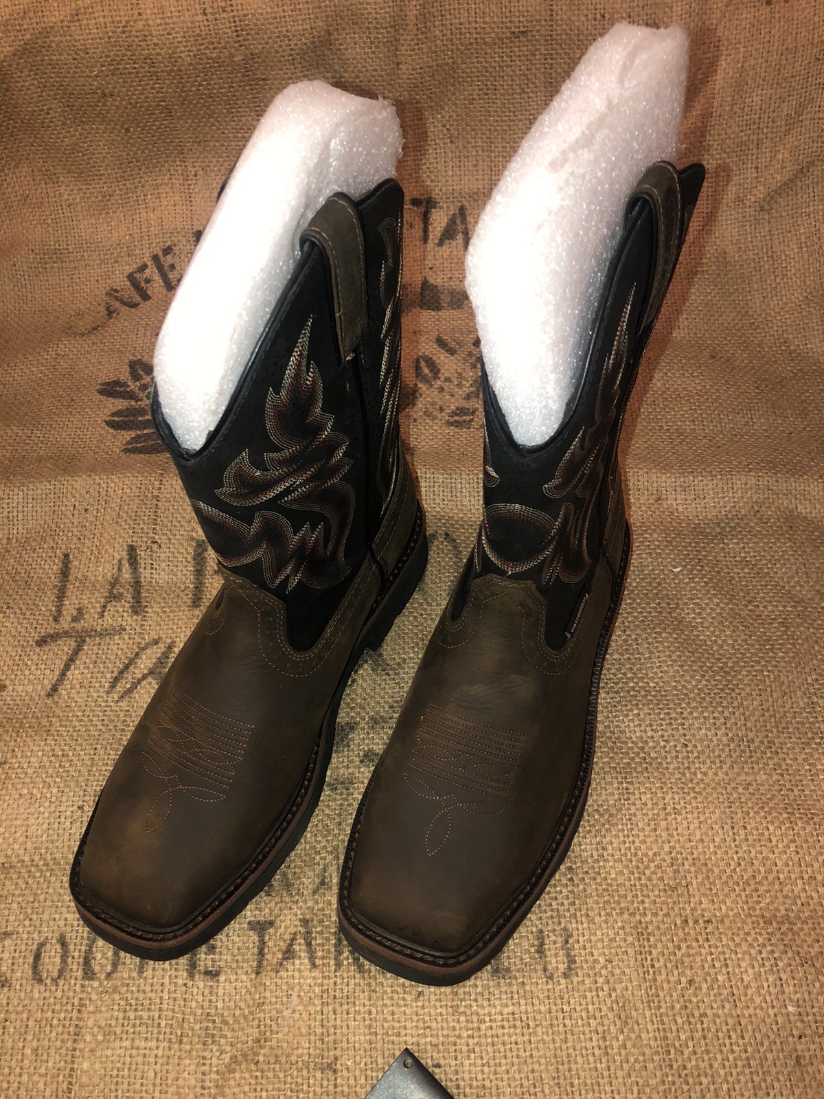 Wolverine Men’s Rancher ST WP 10in Work Boot, Black/Brown, Size Men’s 8.5EW