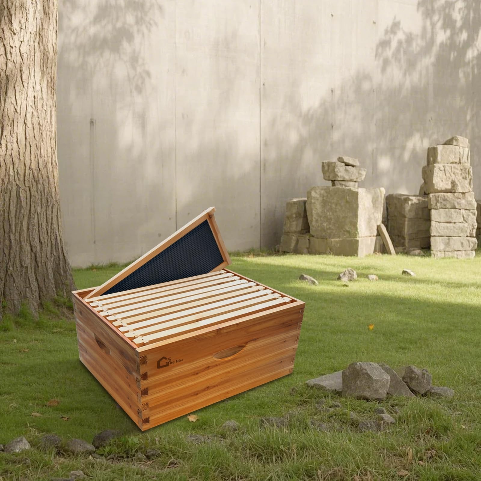 Beehive 10 Frame Complete Box Kit Langstroth Traditional Beekeeping Waterproof