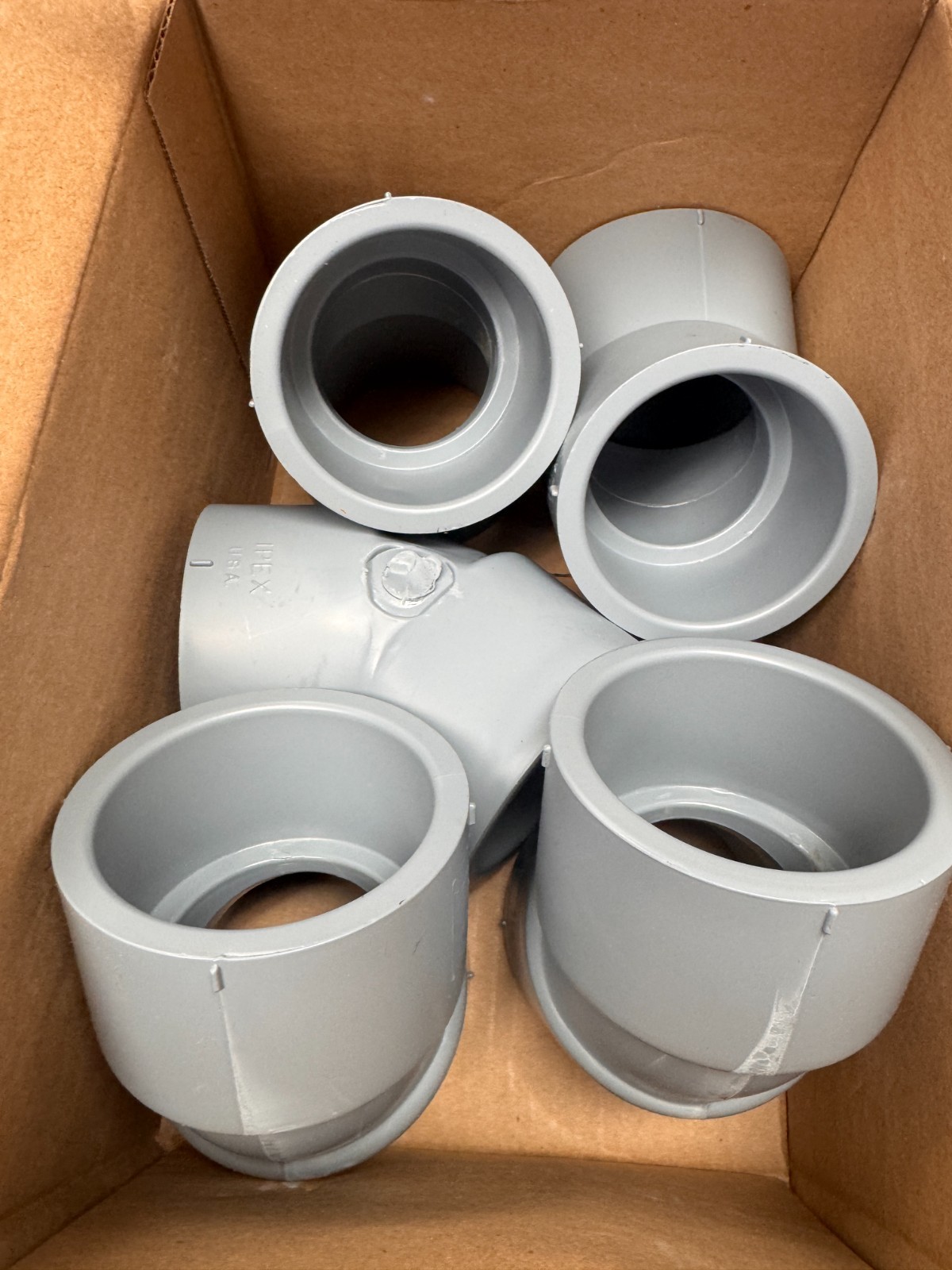 IPEX 2 1/2’x45D CPVC SCH80 Elbow SOCxSOC XIRTEC CPVC 059170 (Lot of 5)