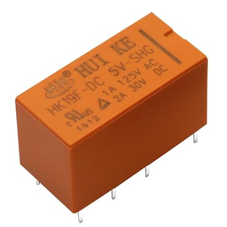 6pcs DPDT PCB Power Relay DC 5V 8-Pin Miniature Size: DC 5V
