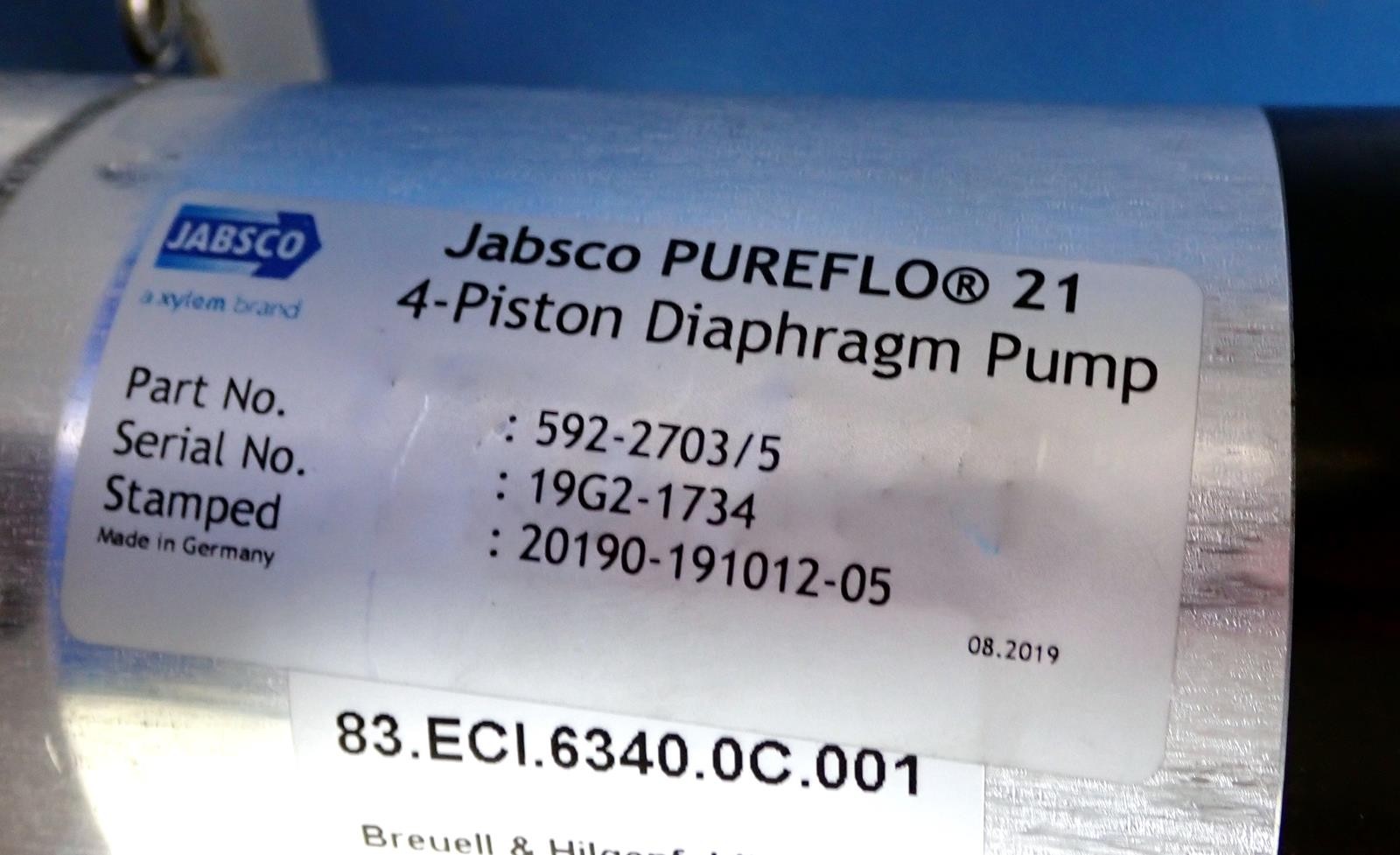 JABSCO PUREFLO 21 4-Piston Diaphragm Pump | 592-2703/5 83.ECI.6340.0C.001
