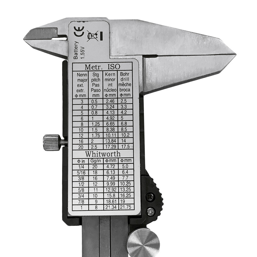 6”/150MM IP54 Electronic Digital Caliper INOX Splash Proof Stainless Steel