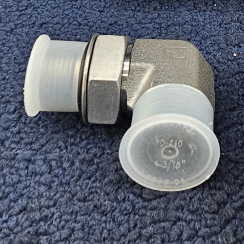 Parker 12 C50L0-S: STRAIGHT ELBOW SEAL-LOK-ORB ADJ 90 DEGREES