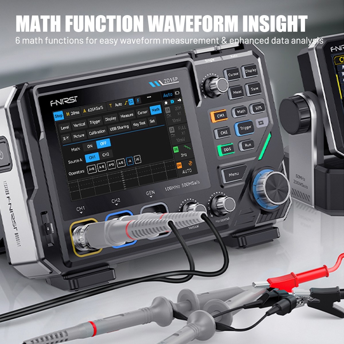 NEW FNIRSI 2D15P 100Mhz Digital Oscilloscope Multimeter DDS Signal Generator ..
