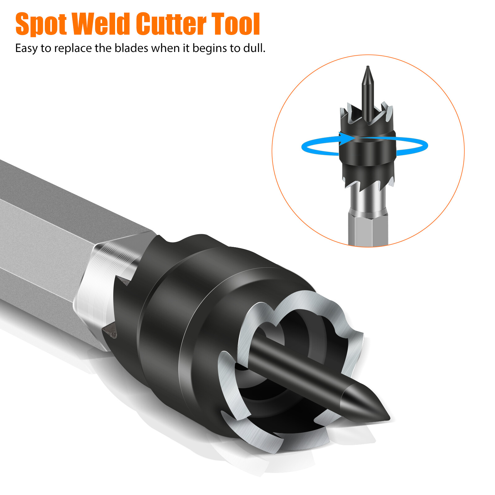 14Pcs 3/8″ Double Sided Spot Weld Cutter Remover Drill Bit Welder Cut Rotary Kit
