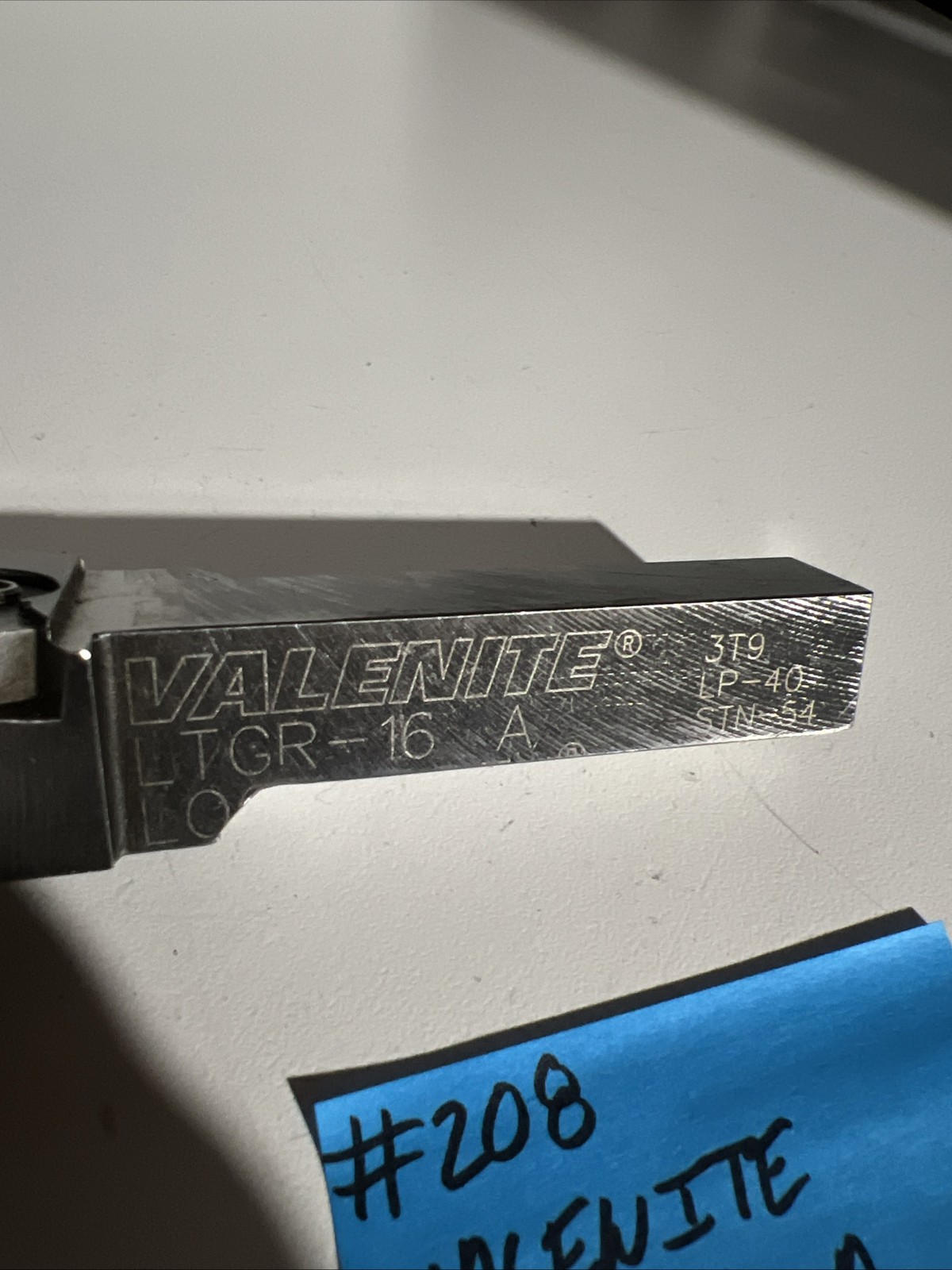 valenite LTGR-16A Indexible Carbide Lathe Toolholder 5”OAL 3/4”Shank Turning Tri