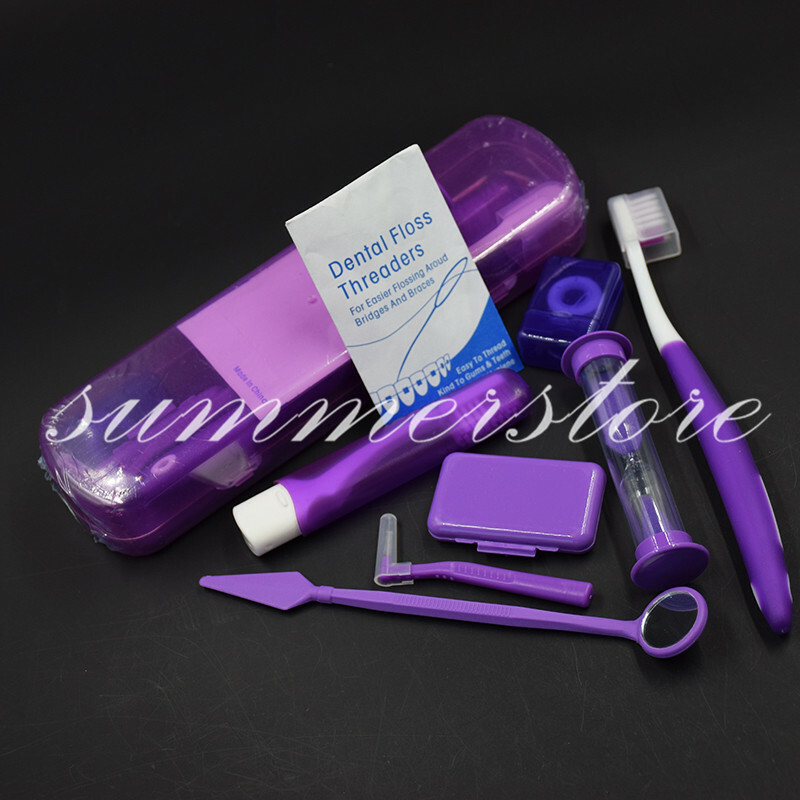 4 Kits 4 Colors Dental Ortho Oral CleanTeeth Interdental Box-Packet 8 Pcs/Kit
