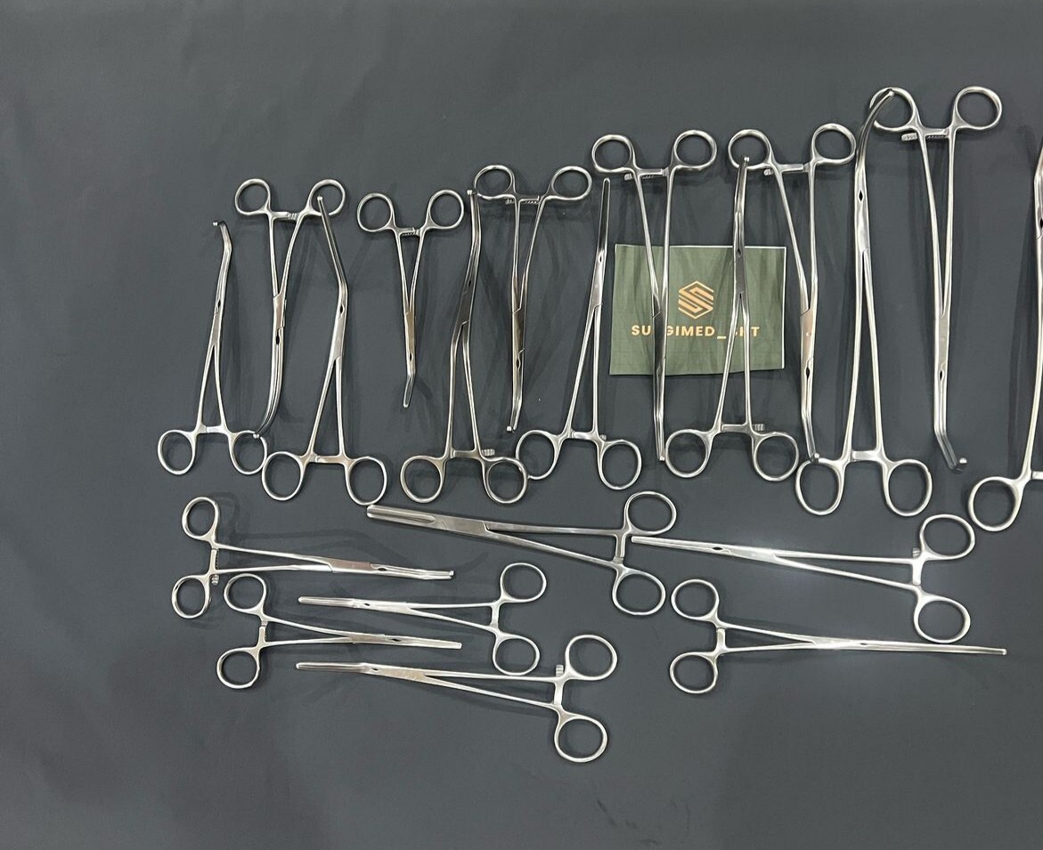 20 PCS SET VASCULAR CLAMPS SURGERY INSTRUMENTS DEBAKY SURGICAL INSTRUMENTS